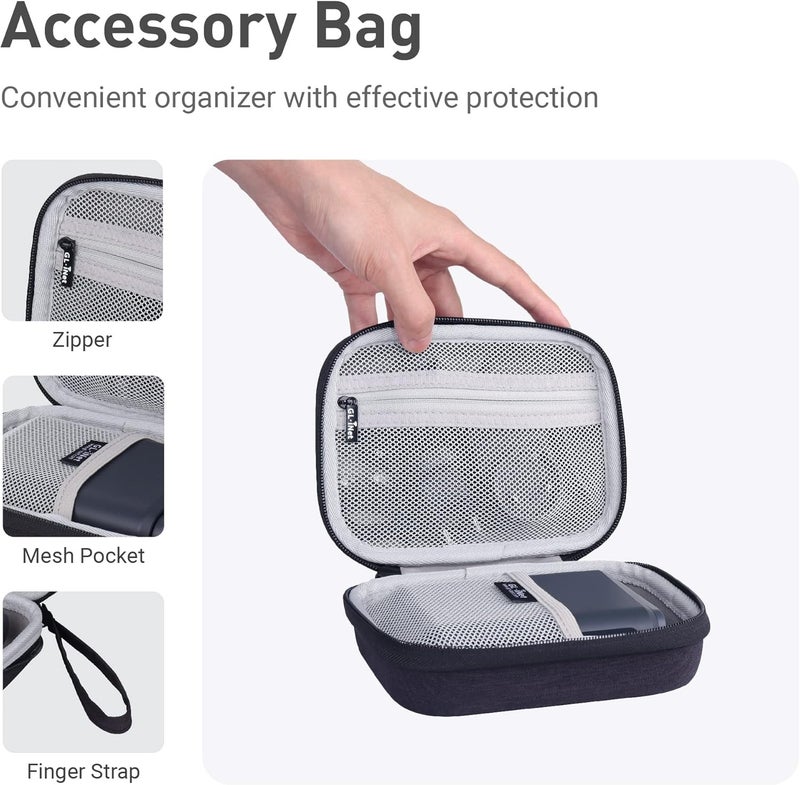 GL.iNet Gadget Organizer Case for Travel Routers GL-AXT1800/ GL-MT3000/ GL-SFT1200/ GL-E750, Chargers, Cables, and Accessories, Sturdy & Durable Pouch, Hand-carry EVA bag, Anti-shock, Water Resistant - Image 3